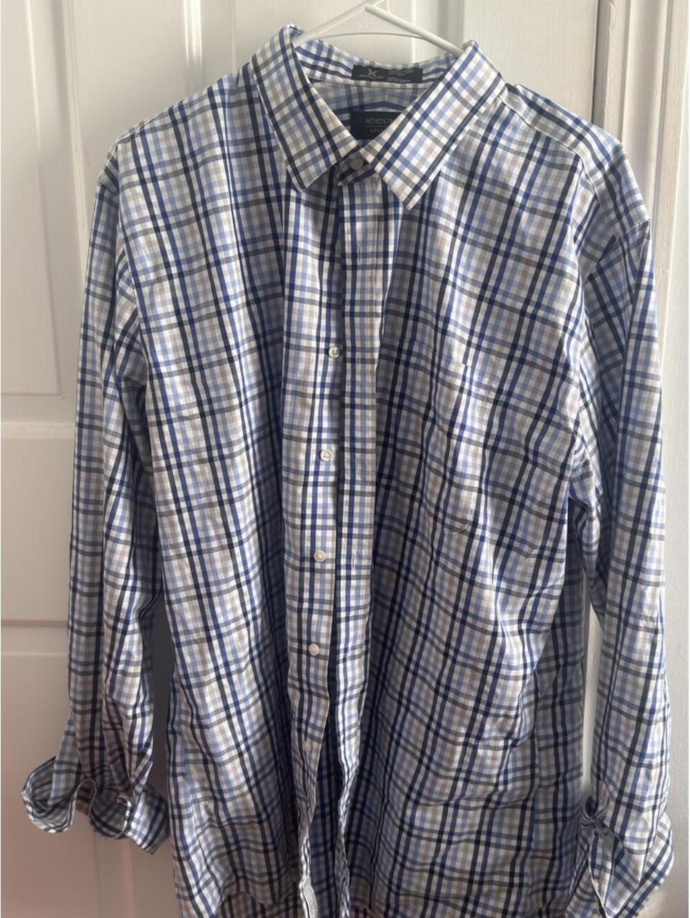 Nordstrom Men's Blue and Multi Shirt